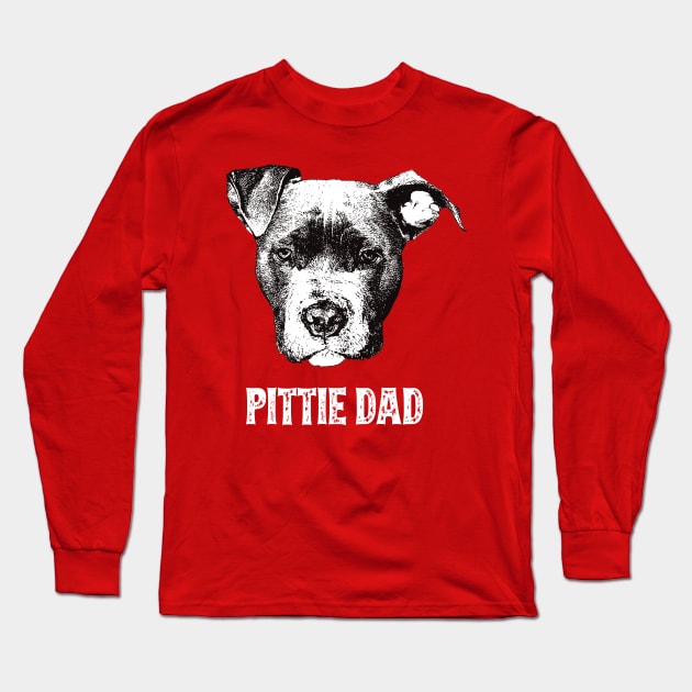 American Pit Bull Terrier Dad Long Sleeve T-Shirt by DoggyStyles